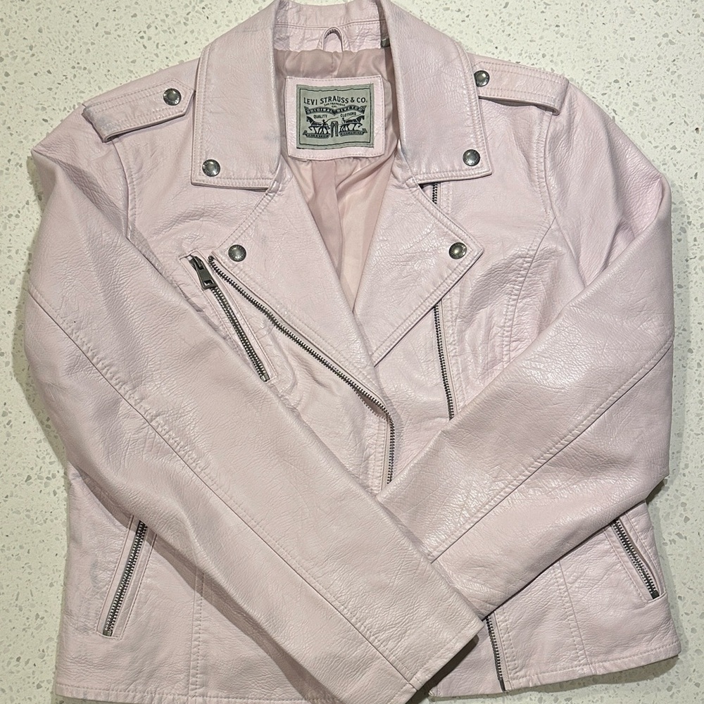 Levi's Pink Leather Jacket